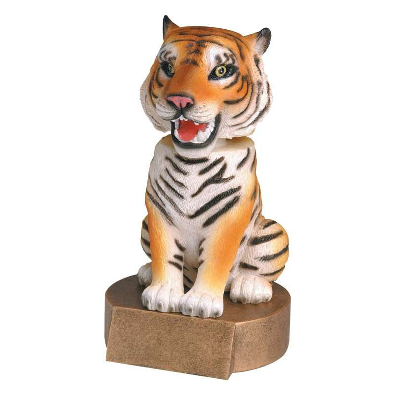 Tiger Mascot Bobblehead Trophy | Engraved Tiger Award - 6