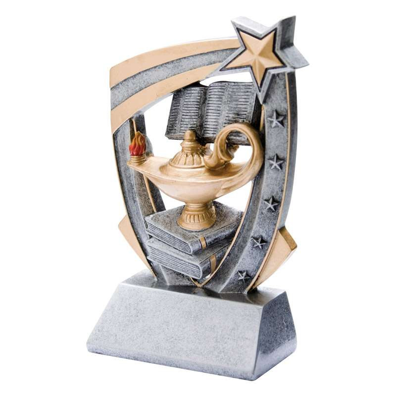 3D Star Academic Trophy – Personalized Scholastic Award - 6 Inch