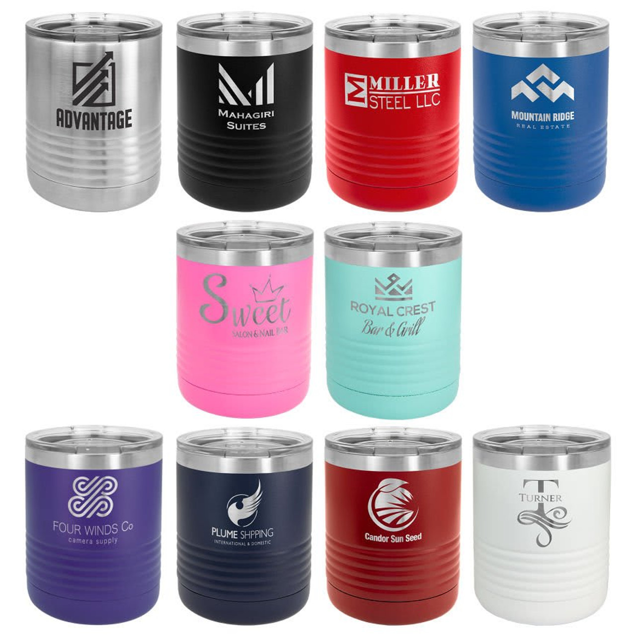 10 Insulated Photo Insertable Hot / Cold Travel Mug Tumbler 