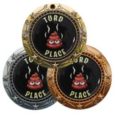 Turd Place World Class Medal - Gold, Silver or Bronze | Engraved Worst of the Worst Medallion - 3 Inch Wide Decade Awards Turd Place World Class Medal - Gold, Silver or Bronze | Engraved Worst of the Worst Medallion - 3 Inch Wide Decade Awards