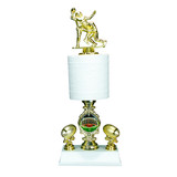 Fantasy Football Toilet Paper Loser Trophy with sacked topper custom engraved last place award – Decade Awards