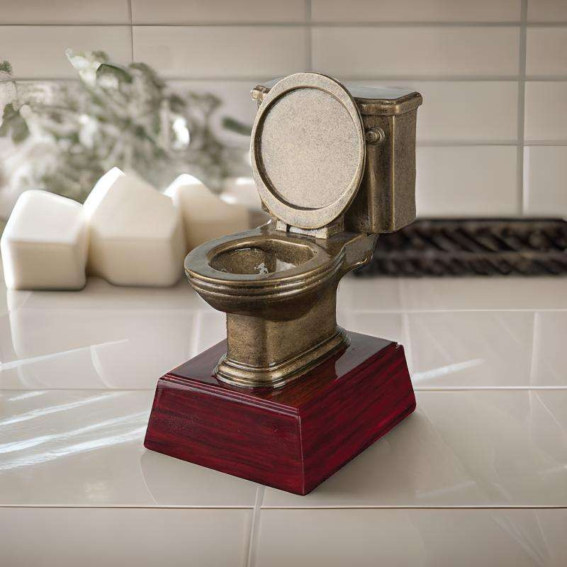 Shop Online Gold Toilet Bowl Trophy - Last Place Award