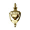 Door Knocker | Engraved Classic Style Brass Door Knocker - 3.5