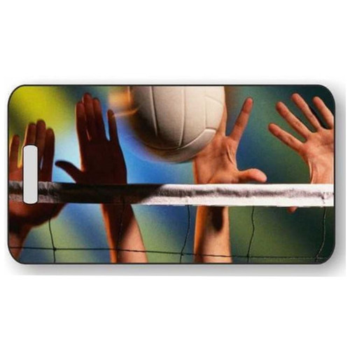 Volleyball Luggage Tag | Personalized Bag Tag G03 - 2 Sizes Decade Awards