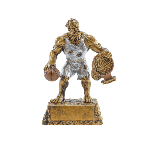 Basketball Monster Trophy | Engraved Basketball Beast Award - 6.75" or 9.5" Decade Awards