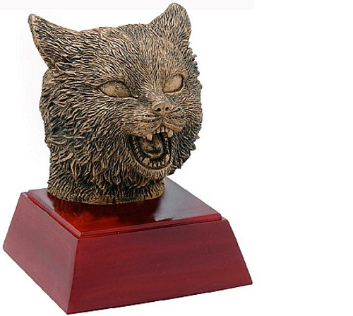 Decade Awards Wildcat Mascot Sculptured Trophy | Engraved Wildcat Award - 4 Inch Tall Animal Trophies RS-497 12.95