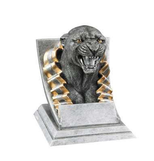 Panther Spirit Mascot Trophy | Engraved Panther Award - 4 Inch Tall Decade Awards