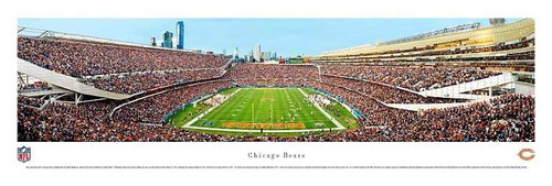 Chicago Bears Panoramic Print #2 (End Zone) Decade Awards