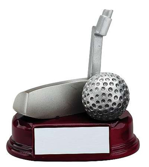 Custom Golf Silver Putter Trophy | Engraved Award Option