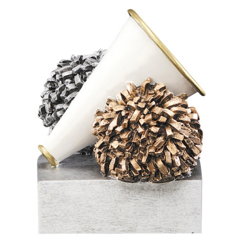 Cheer Color Tek Trophy | Engraved Spirit Award - 4 Inch Tall Decade Awards