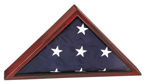 Memorial Flag Display Case - Rosewood | Flag Display Case - 25" x 12.5" Decade Awards