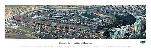 Phoenix Raceway Panoramic Picture - NASCAR Fan Cave Decor Decade Awards