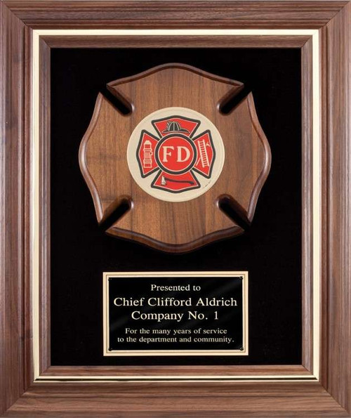 Firefighter American Tribute Framed Plaque Decade Awards