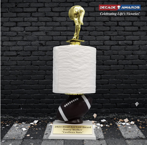 FFL Toilet Paper Loser Trophy with Free Custom Engraving – Decade Awards