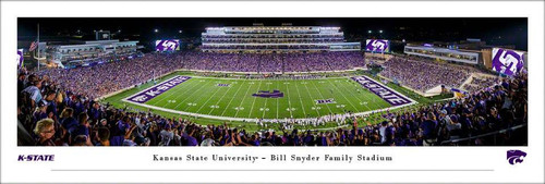 K-State Wildcats Football Panoramic Poster - Bill Snyder Family Stadium Decade Awards