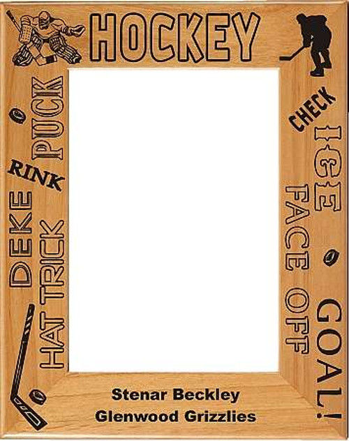 Hockey Male Picture Frame- Personalized Decade Awards