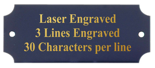 Perpetual Metal Plate | Engraved Plate - BLACK with Gold Lettering Decade Awards