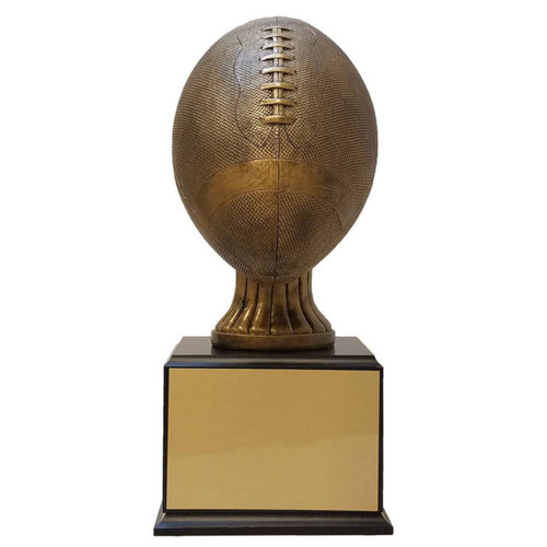 Football Champion Perpetual Trophy | Engraved Football Perpetual Award - 15.5 Inch Tall Decade Awards