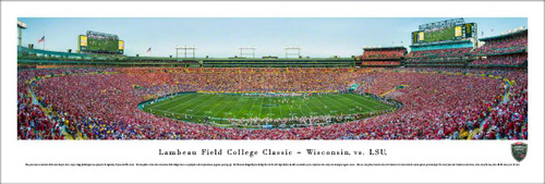 2016 Lambeau Field College Classic Panoramic Print Decade Awards