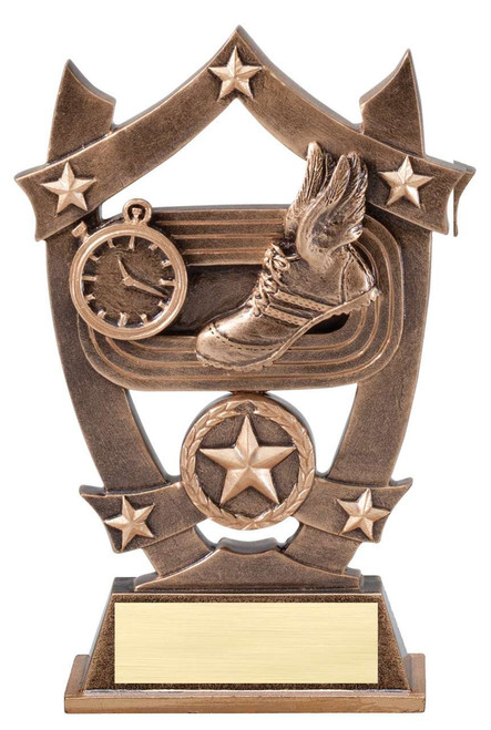 Track and Field 3D Gold Sport Stars Trophy | Star Track and Field Award | 6.25 Inch Decade Awards