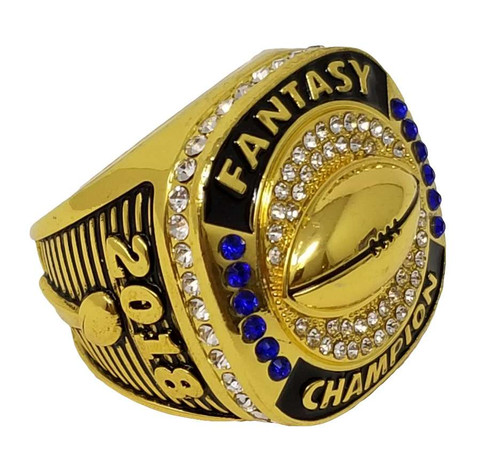 2018 FFL Champion Ring - GOLD / Gold Fantasy Football 2018 Championship Ring Decade Awards