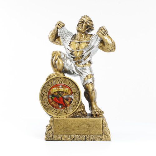 Chili Cook-Off LARGE Monster Trophy | Engraved Chili GIANT Beast Award - 9.5 Inch Tall