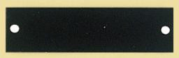 Black Brass Engraving Plate - Engraved Perpetual Plate - 2.75 x .875 WITH HOLES