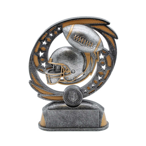 Football Hurricane Trophy | Engraved Football Award - 6.5" Tall Decade Awards