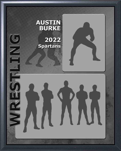 Wrestling Memory Mate Plaque - Personalized | Individual & Wrestling Team Pictures Plaque - 8" x 10" Decade Awards