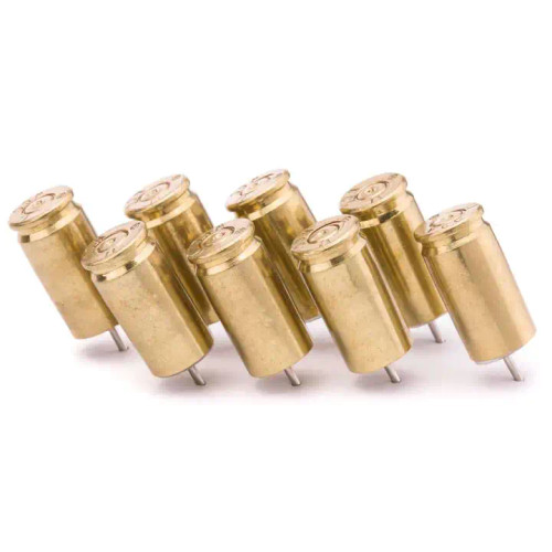 9MM Bullet Push Pins (Pack of 8) - Brass Decade Awards