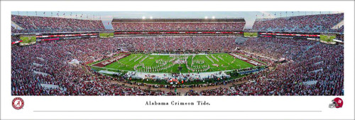 Alabama Crimson Tide Marching Band Panoramic Picture - Bryant-Denny Stadium Panorama Decade Awards