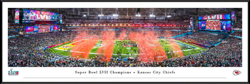 Super Bowl LVII Champions Panoramic Picture (2023) - Kansas City Chiefs (standard frame)