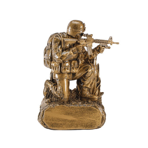 Military Rifleman Trophy  - 9.25" Tall