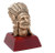 Decade Awards Indian Mascot Sculptured Trophy | Engraved Native American Mascot Award - 4 Inch Tall Mascot Trophies RS-478 12.95