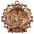 Drama Ten Star Medal - Gold, Silver or Bronze | Engraved Theater 10 Star Medallion | 2.25 Inch Wide Decade Awards