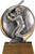 Baseball Motion Extreme 3D Trophy | Engraved Baseball Award - 5 Inch Tall Decade Awards