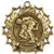 Wrestling Ten Star Medal - Gold, Silver or Bronze | Engraved Wrestler 10 Star Medallion | 2.25 Inch Wide Decade Awards