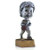 Basketball Pewter Bobblehead Trophy - Female / Male | Engraved Basketball Award - 6 Inch Tall Decade Awards