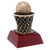Basketball Sculptured Trophy | Engraved Basketball Award- 4 Inch Tall Decade Awards