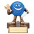 Bowling Lil' Buddy Trophy | Engraved Smiling Bowling League Award - 4 Inch Tall Decade Awards