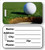 Golf Luggage Tag in 2 Sizes – Personalized Golf Bag ID Tag for Golfers and Travel – Durable Custom Design by Decade Awards