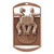 Cheer and Spirit Dog Tag Medal with Ribbon – Gold Silver or Bronze, free custom engraving for martial arts award for karate taekwondo jiu jitsu and MMA by Decade Awards