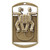 Cheer and Spirit Dog Tag Medal with Ribbon – Gold Silver or Bronze, free custom engraving for martial arts award for karate taekwondo jiu jitsu and MMA by Decade Awards