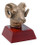 Decade Awards Ram Mascot Sculptured Trophy | Engraved Ram Award - 4 Inch Tall Animal Trophies