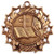 Religion Ten Star Medal - Gold, Silver or Bronze | Engraved Faith 10 Star Medallion | 2.25 Inch Wide Decade Awards