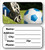 Soccer Luggage Tag in 2 Sizes – Personalized Sports Bag ID Tag for Players, Teams, and Travel.  Durable Custom Design by Decade Awards