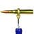 Bullet Wine Bottle Opener - 50 Caliber Bullet Corkscrew - 50cal Brass - Engraved Decade Awards