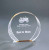 Round Acrylic Award - Blue or Gold | Engraved Corporate Award - 5.375" or 6.5" Tall Decade Awards