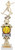 Softball Sport Motion All Star Column Trophy - 14 Inch Tall Decade Awards