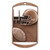 Gold silver or bronze football dog tag medal with ribbon and free custom engraving by Decade Awards